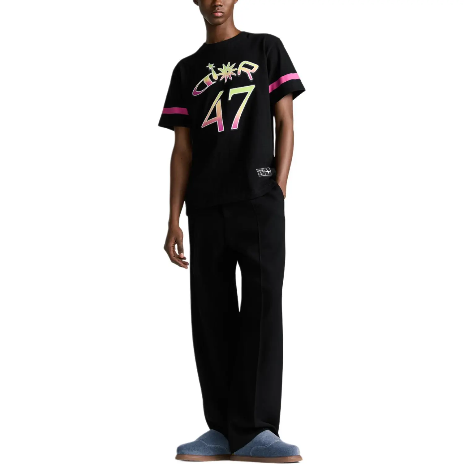 Футболка Lewis Hamilton Collaboration Series FW25 Loose Fit мужская DIOR, черный — фото 3