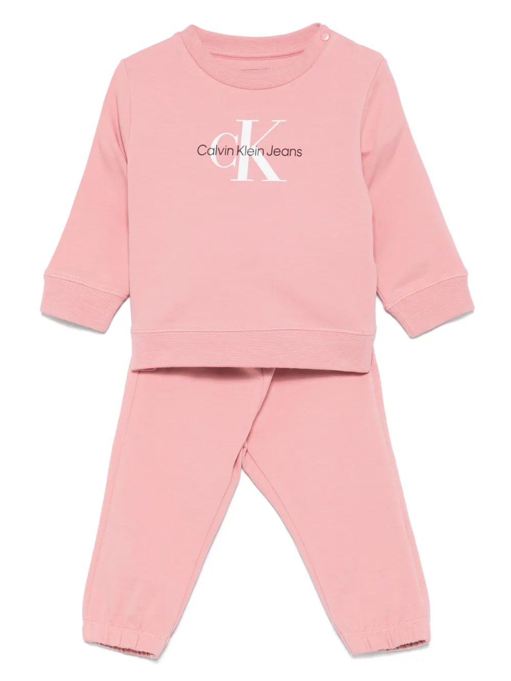 

Спортивный костюм с логотипом Calvin Klein Kids, розовый
