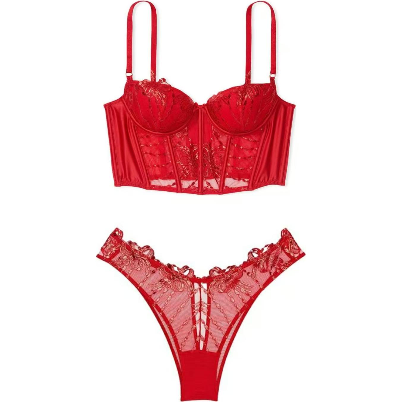 

Victoria's Secret Женский комплект нижнего белья красный