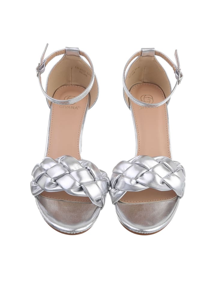 Высокие босоножки Ital-Design High-Heel Sandalette, серебряный — фото 4