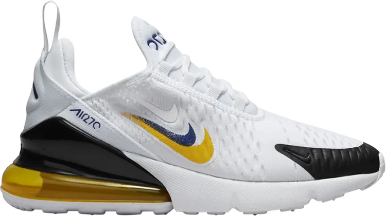 

Кроссовки Air Max 270 GS 'Multi-Swoosh - White University Gold', белый