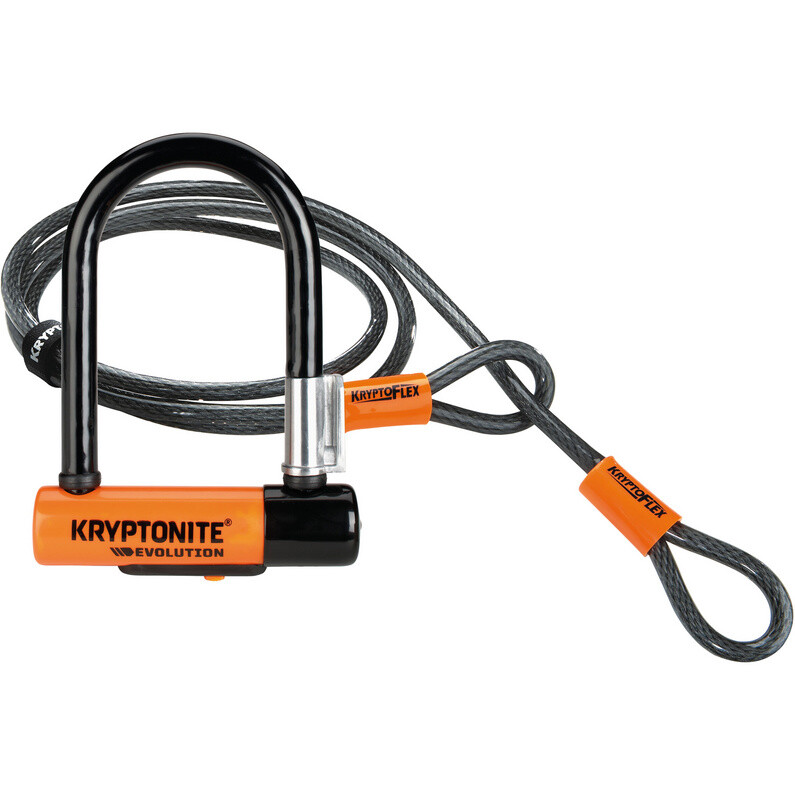

Evolution Mini-7 с велосипедным замком Kryptoflex Kryptonite