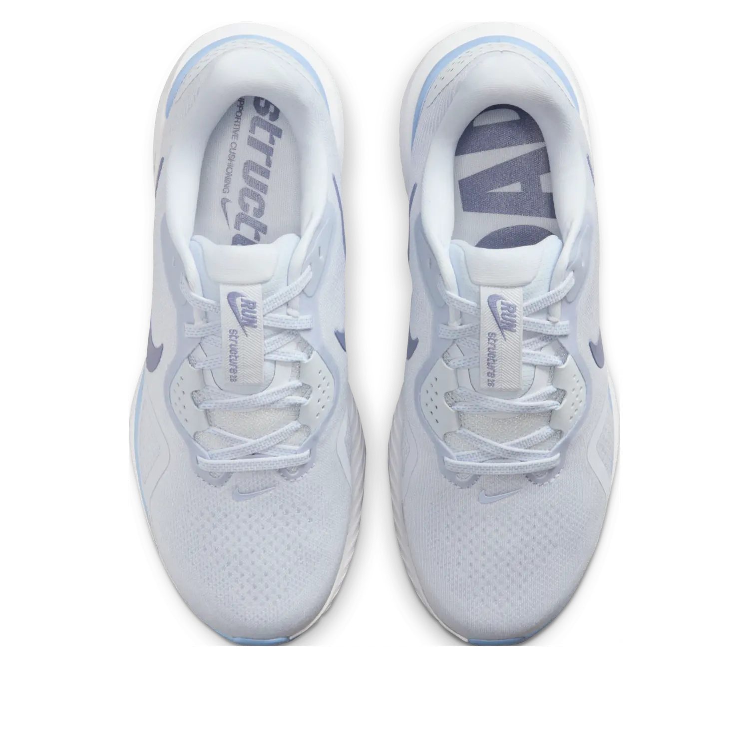 Кроссовки (WMNS) Nike Structure 26 E-Wide 'Football Grey Aluminium White' — фото 2