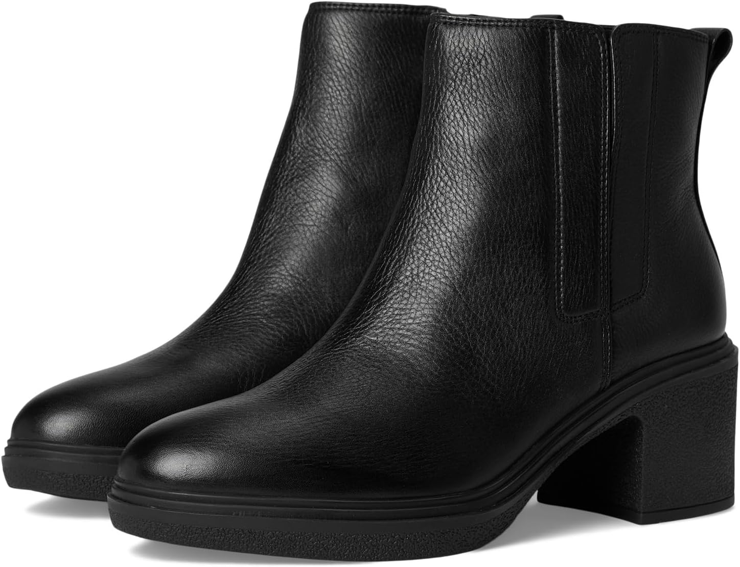 Ботинки VIONIC Women's Savannah Chelsea Short Boots, Black Tumbled Leather
