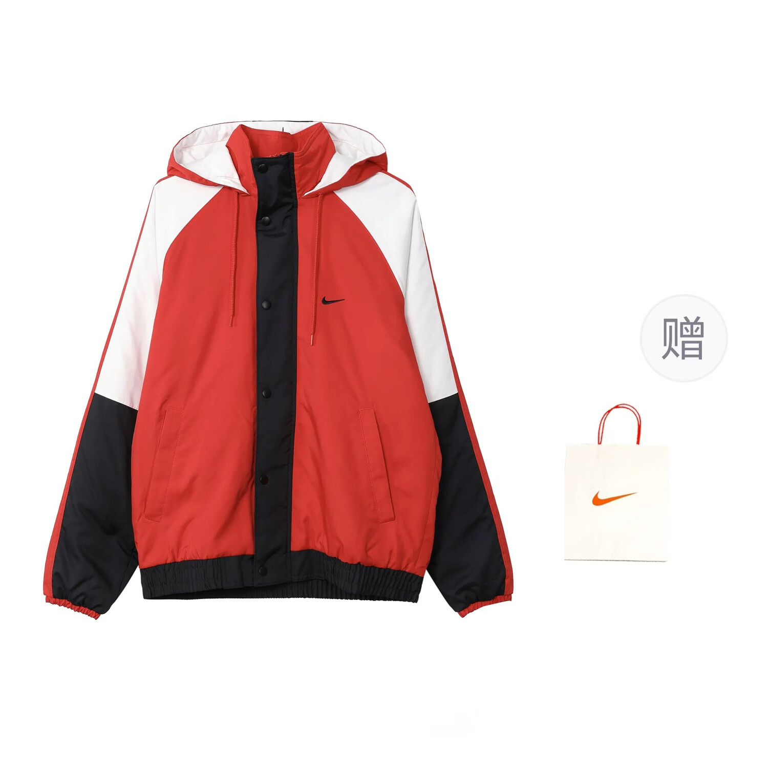 

Стеганая куртка мужская университетская красный + подарочный пакет Nike