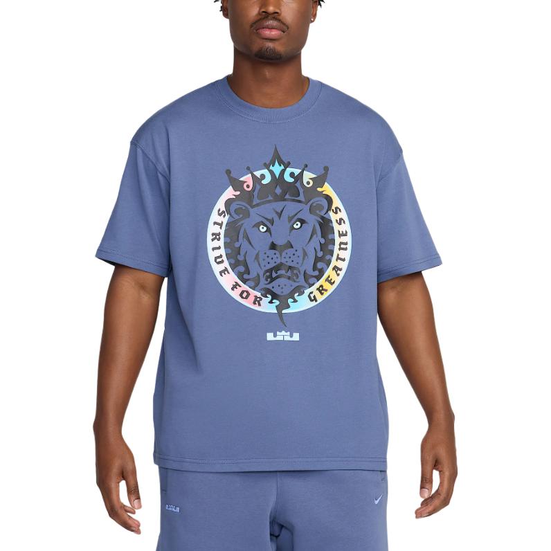 Футболка баскетбольная LeBron Men's Max90 Nike, синий — фото 3