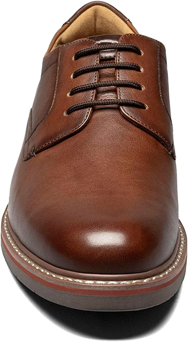 Мужские туфли Oxford Florsheim Neufeld с гладкой передней частью, коньячный — фото 2