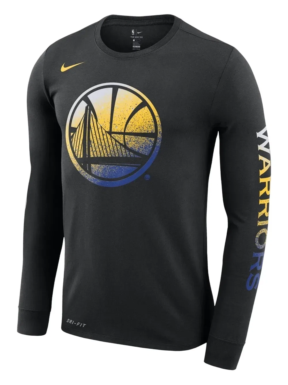 Футболка с принтом команды NBA Golden State Warriors Nike, черный