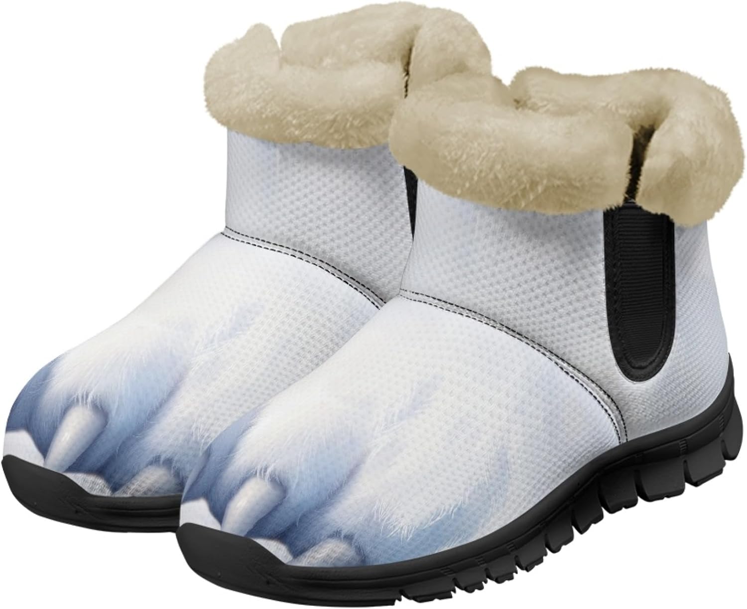 

Зимние ботинки Micoklinlin Art с отделкой фланелью для мужчин и женщин, унисекс, теплые домашние ботильоны на каждый день, уютные на молнии, черный