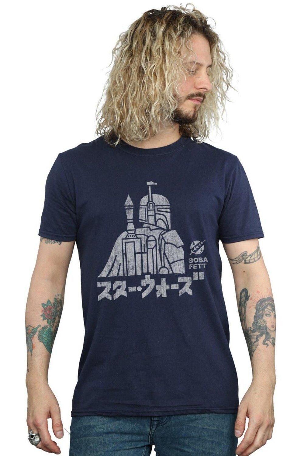 

Футболка с кандзи Боба Фетт Star Wars, темно-синий