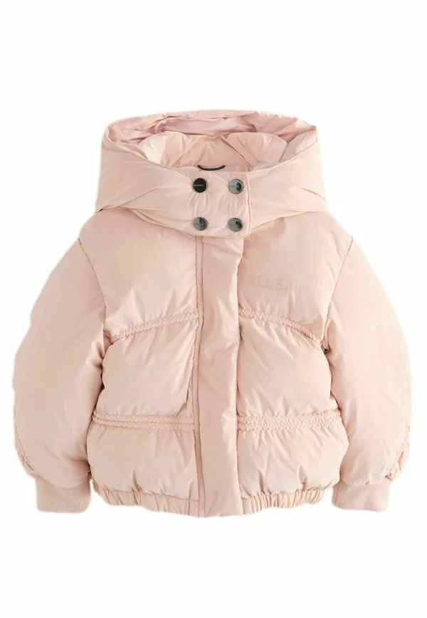 Короткая зимняя куртка прямого кроя со сборками Smallsaints, Light Pink
