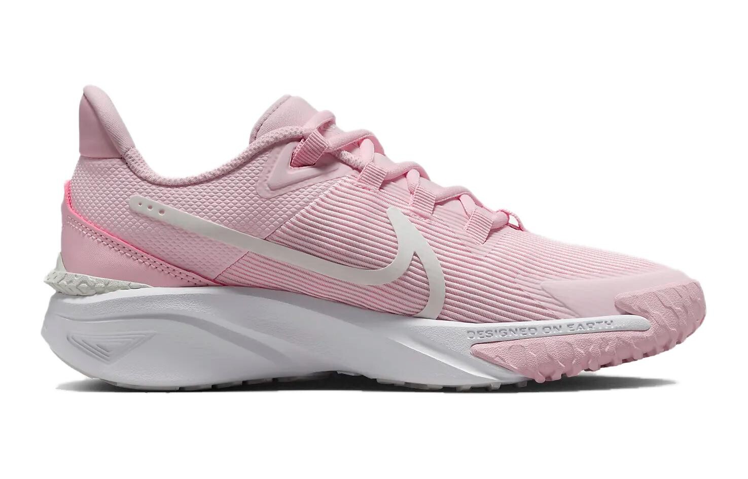 Кроссовки Nike Star Runner 4 GS 'Pink Foam', белый — фото 2