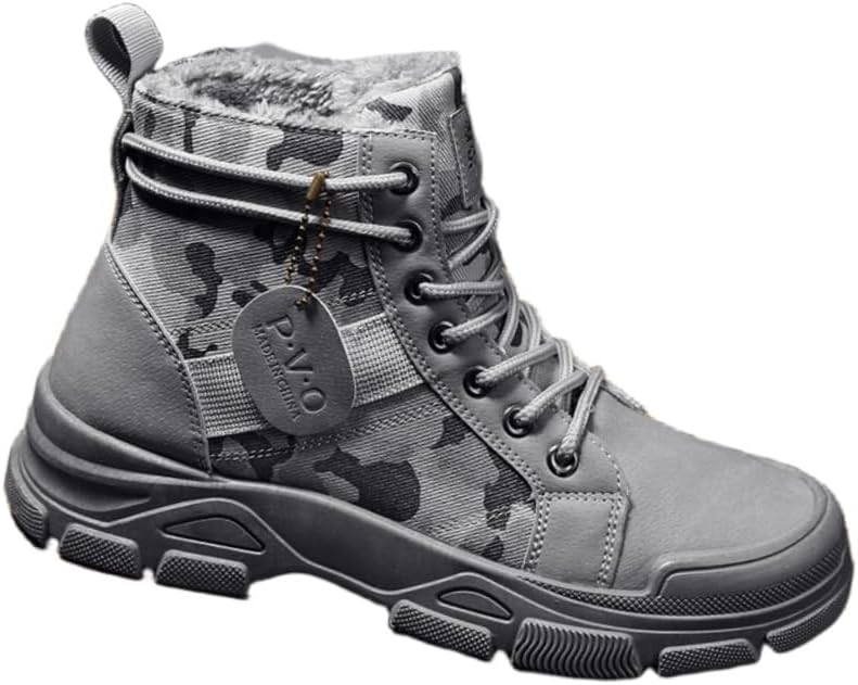 

Мужские ботинки, повседневные и удобные модные ботинки, доступны для всех сезонов Fusecottc, серый