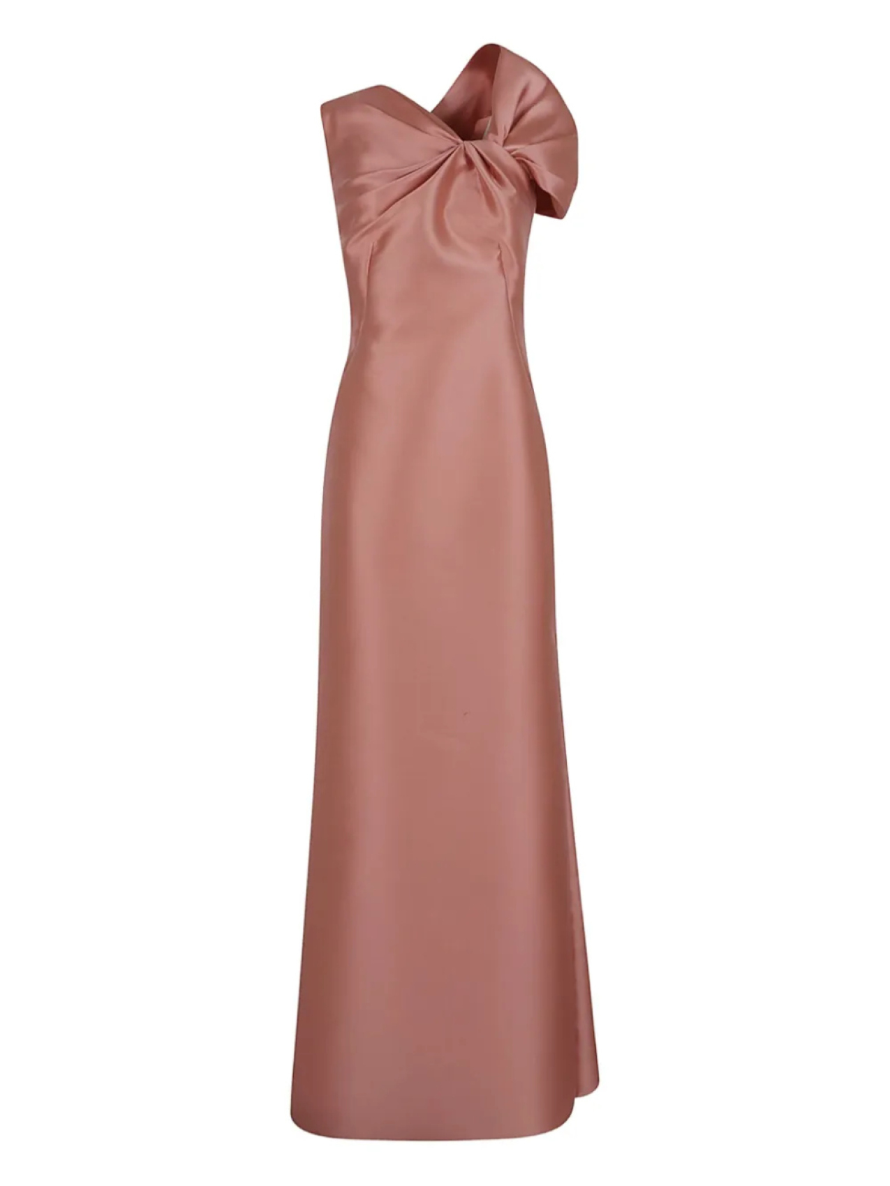 

Платье с асимметричными плечами Alberta Ferretti, розовый