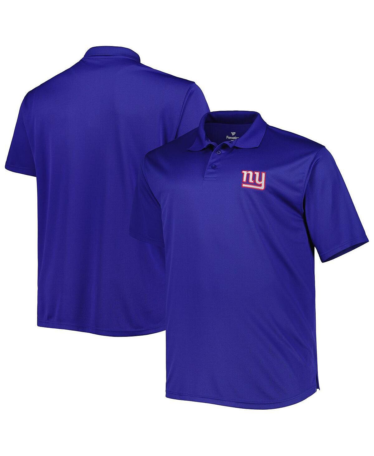 

Мужская рубашка-поло Royal New York Giants Big and Tall Birdseye Fanatics