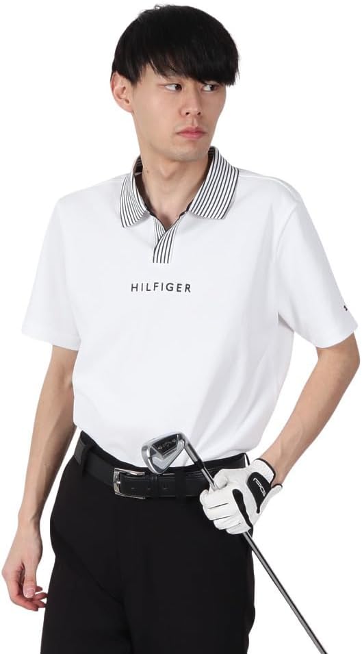 Мужская классическая поло-рубашка Tommy Hilfiger Golf THMA502 Big Pique Skipper, белый
