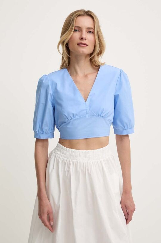 

Хлопковая блузка Answear Lab, синий