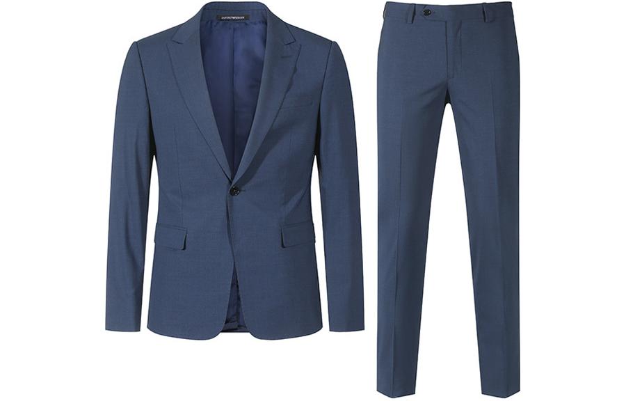 

EMPORIO ARMANI Деловой костюм мужской темно-синий FW23