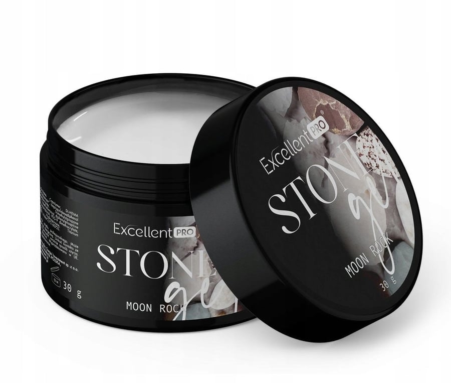 

Excellent Pro Stone Gel Твердый акриловый гель молочно-белый Moon Rock 30 г