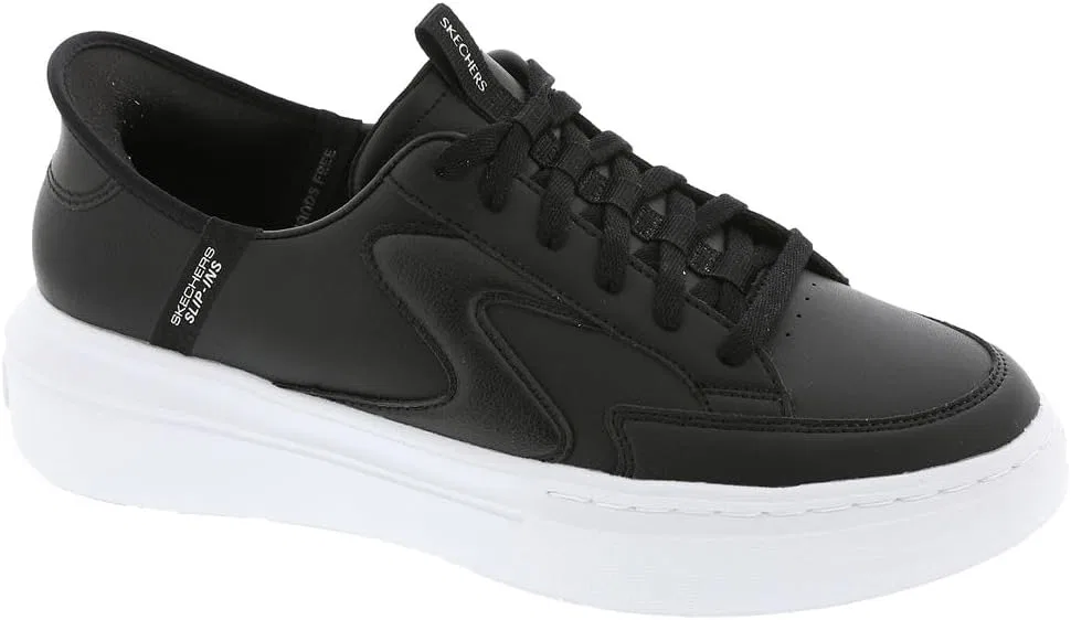 Женские кроссовки Skechers Cordova Classic New Reign, Black Duraleather White Trim