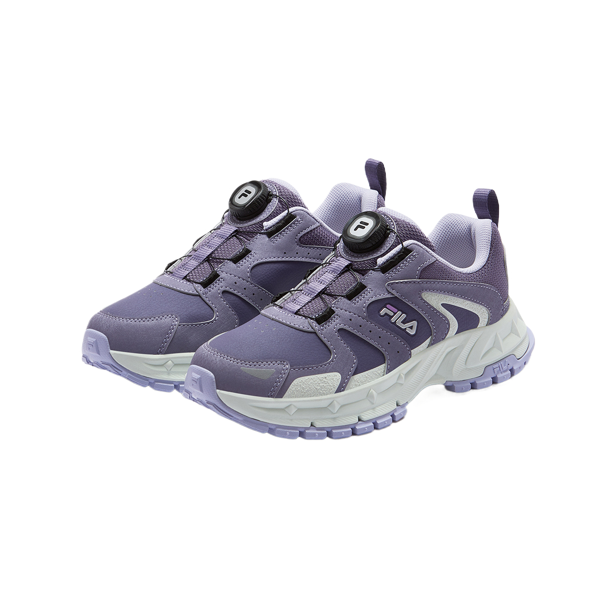 FILA KIDS Термоустойчивые нескользящие низкие кроссовки для активного отдыха collegiate purple/purple smoke gray kids' — фото 4