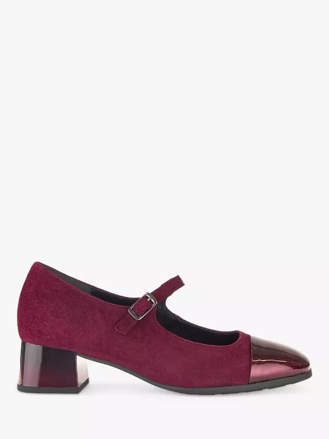 

Туфли-лодочки Gabor Suede Piano Toe Cap, цвет bordeaux