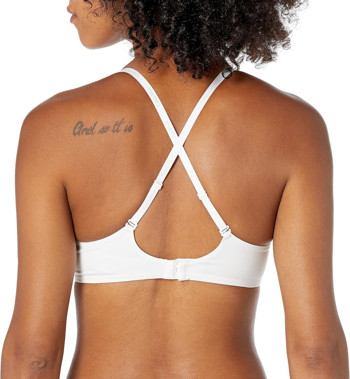 Бюстгальтер Calvin Klein Women’s Constant Convertible Strap Lightly Lined Demi, белый — фото 3