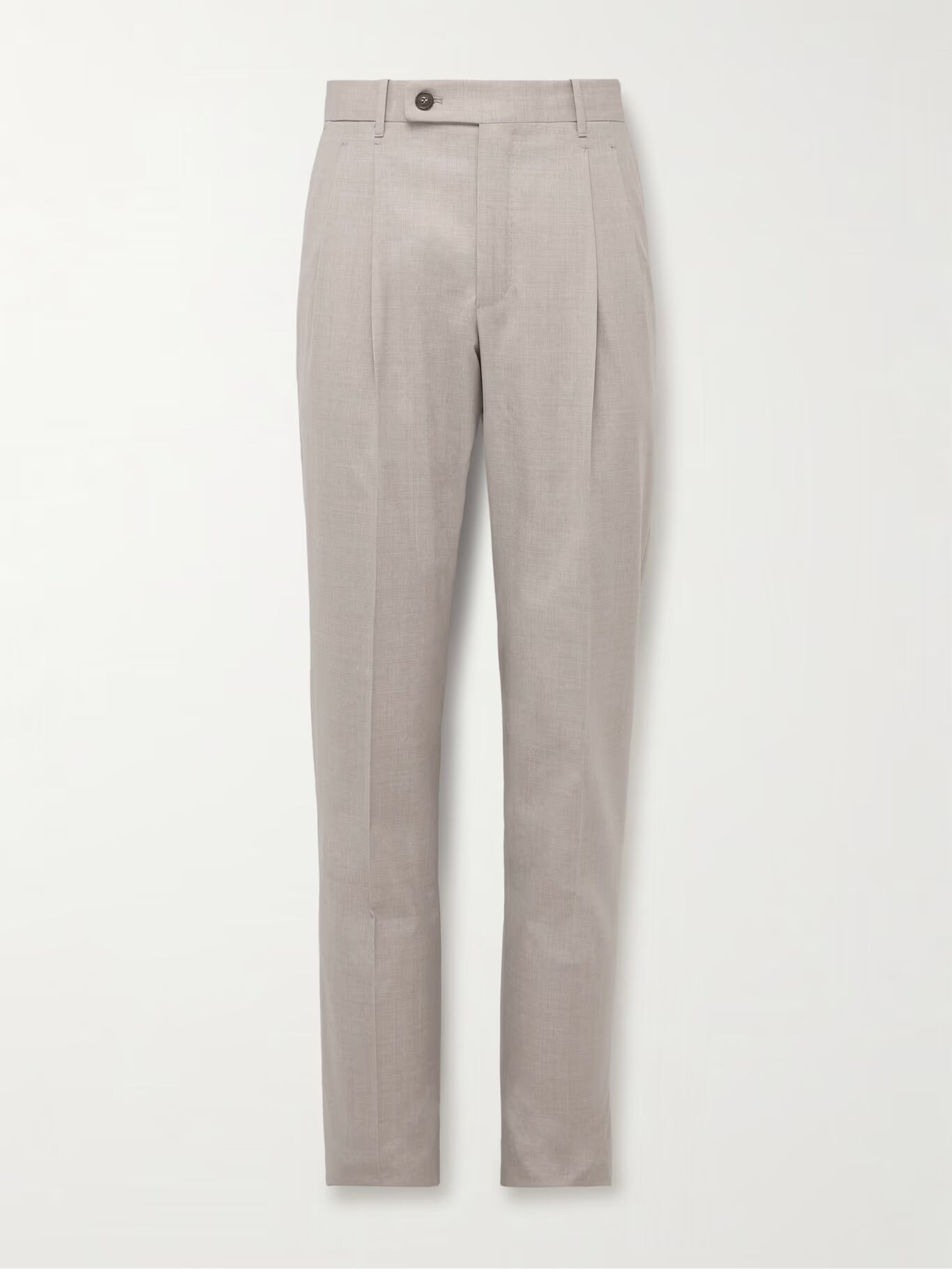 

Брюки Venezia 1951 из натуральной шерсти с зауженными складками INCOTEX, бежевый