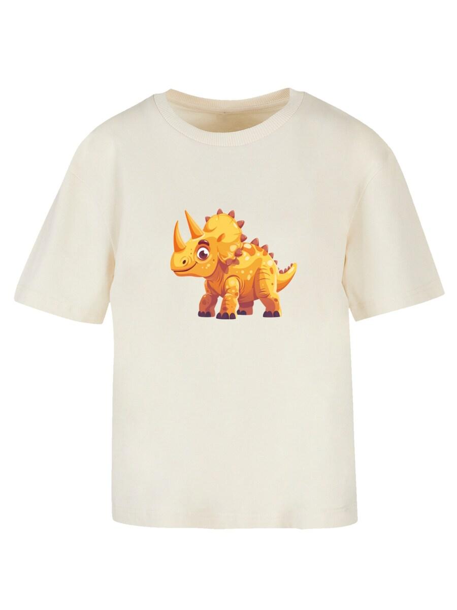 

Футболка F4NT4STIC Süßer Triceratops Dinosaurier, Champagne