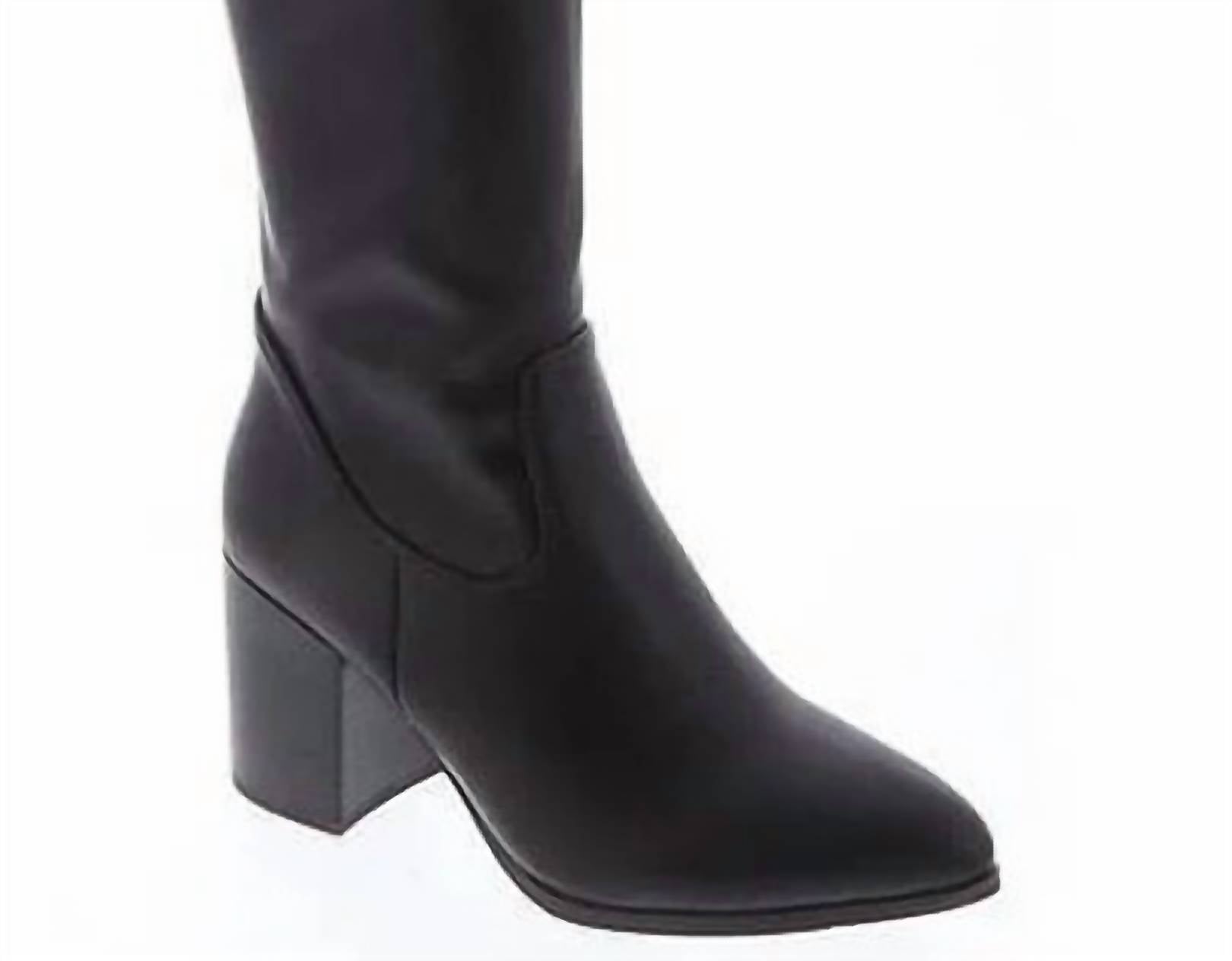 Женские высокие ботинки Vixon в черном цвете Top Moda — фото 2