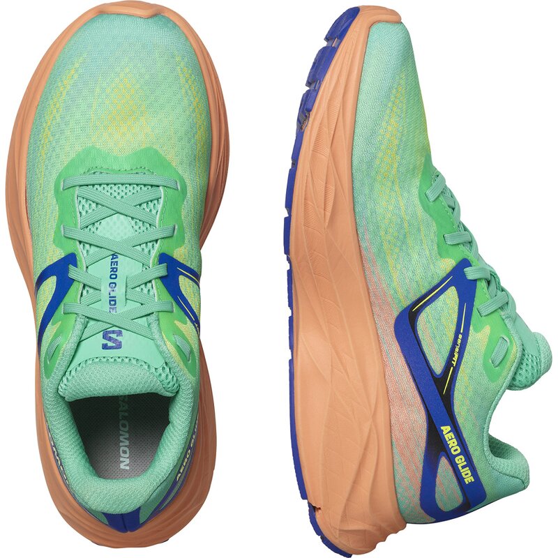 Кроссовки для бега Aero Glide W Ckatoo/Cntlup/Surf W Salomon, мультиколор — фото 3