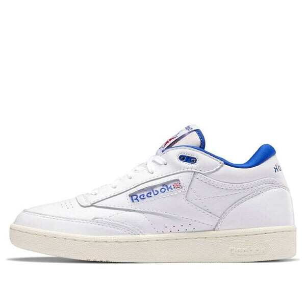 

Кроссовки club c mid 2 vintage 'white bright cobalt' Reebok, белый
