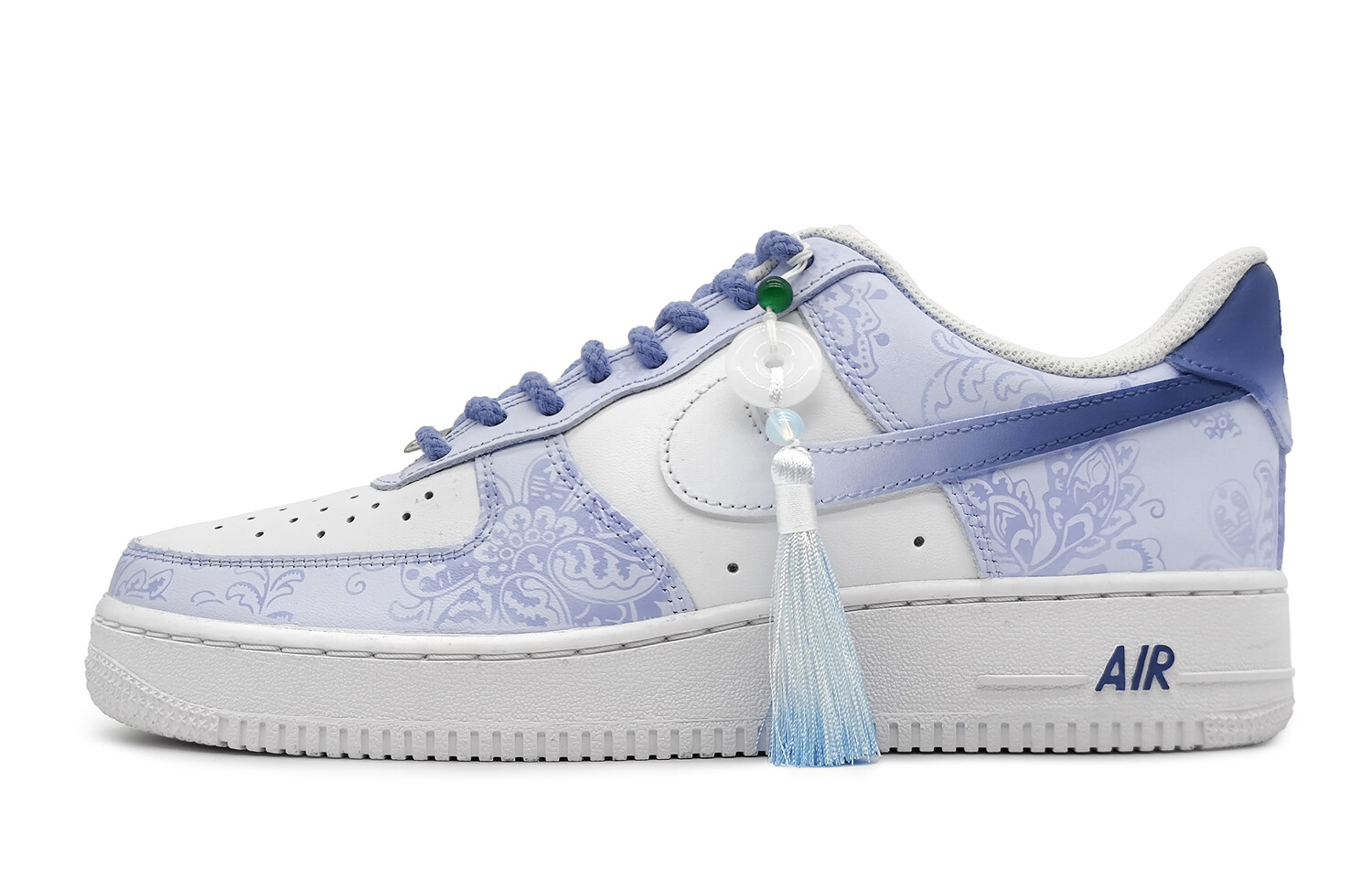 

Кроссовки Nike Air Force 1 Skateboarding Shoes Women's Low-top White, фиолетовый