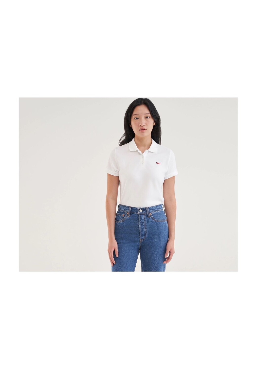 

Рубашка-поло с нашивкой-логотипом, женская Levi's, белый