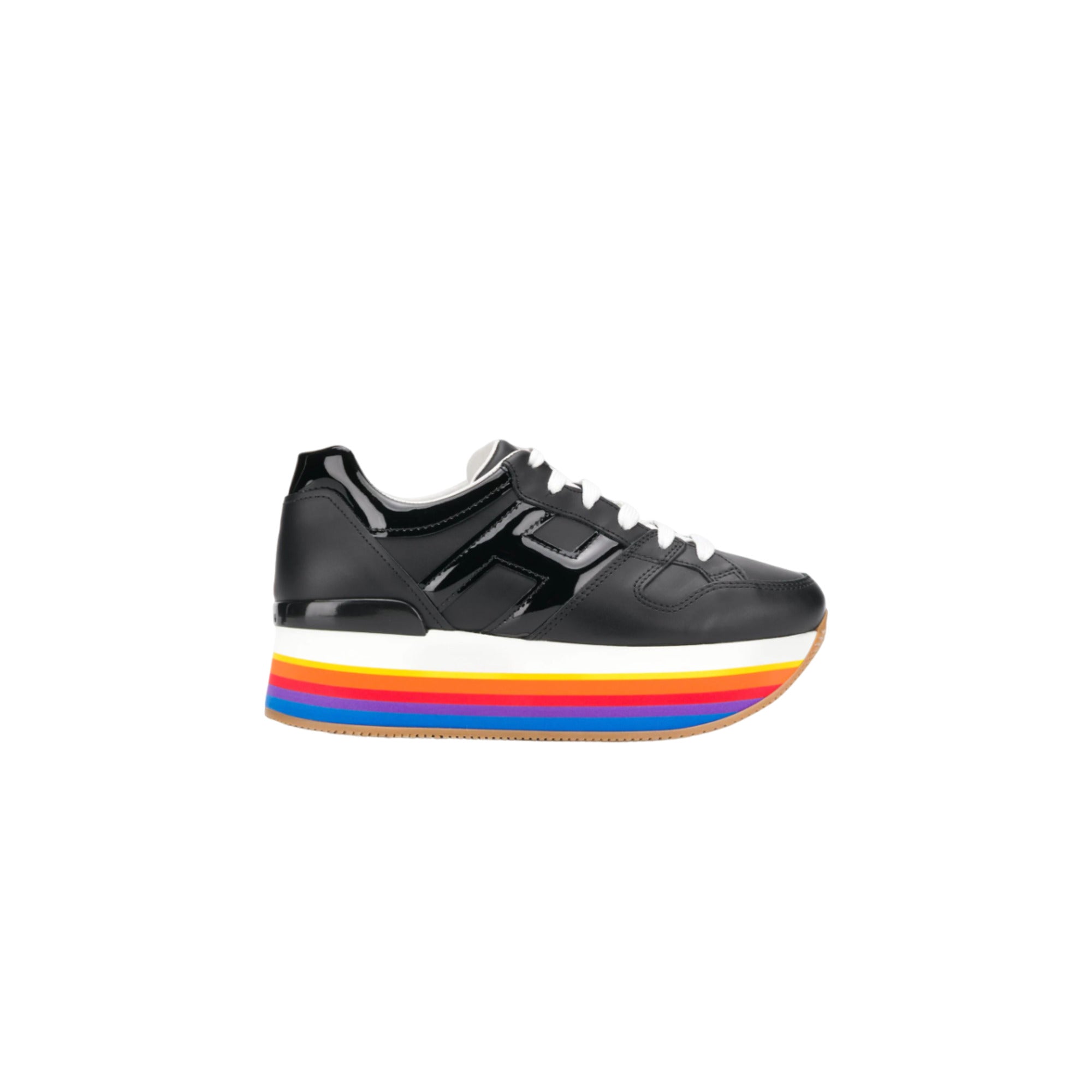 Hogan H421 Micro Rainbow Платформенные кроссовки, черный