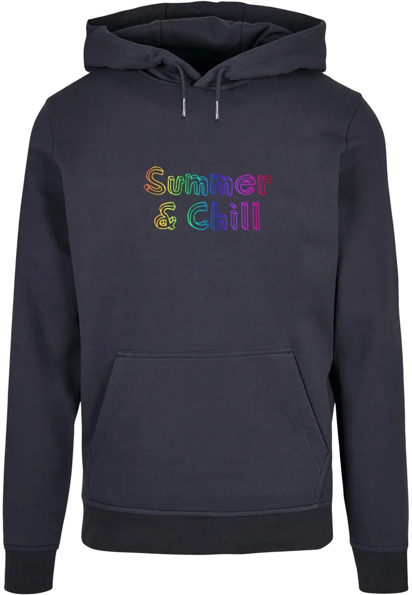 

Толстовка с капюшоном Merchcode " Merchcode Men's Summer And Chill Rainbow Basic Hoody", цвет морской волны