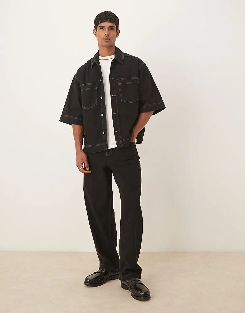 

Джинсы прямого кроя ASOS DESIGN черного цвета