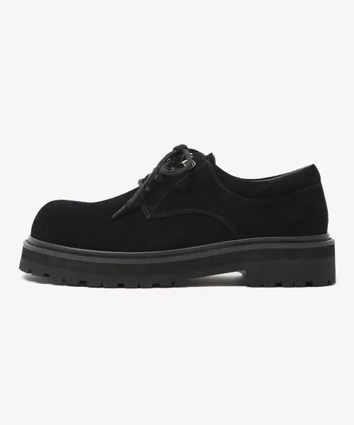 Мужские туфли WETHEROAD WTRD1121 Sandman 4-hole Derby Shoes Black — фото 4