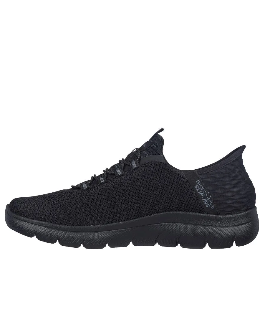Мужские слипоны: Summits - широкие кроссовки для ходьбы от Finish Line Skechers, черный — фото 3
