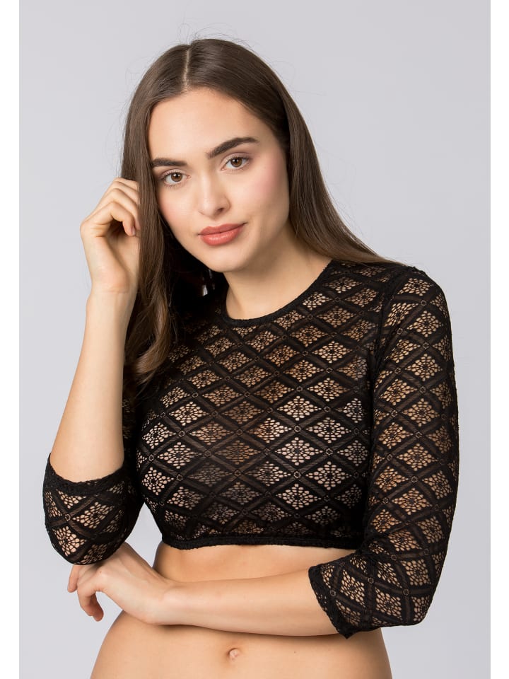 

Блузка дирндль Stockerpoint Holly черного цвета Stockerpoint