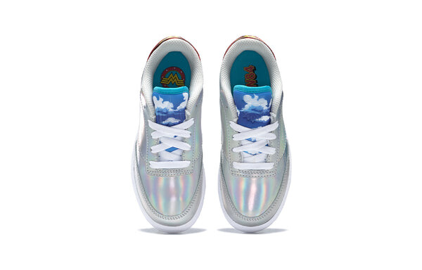 Кроссовки wonder woman 1984 x club c 85 'air flight' Reebok, серебряный — фото 4