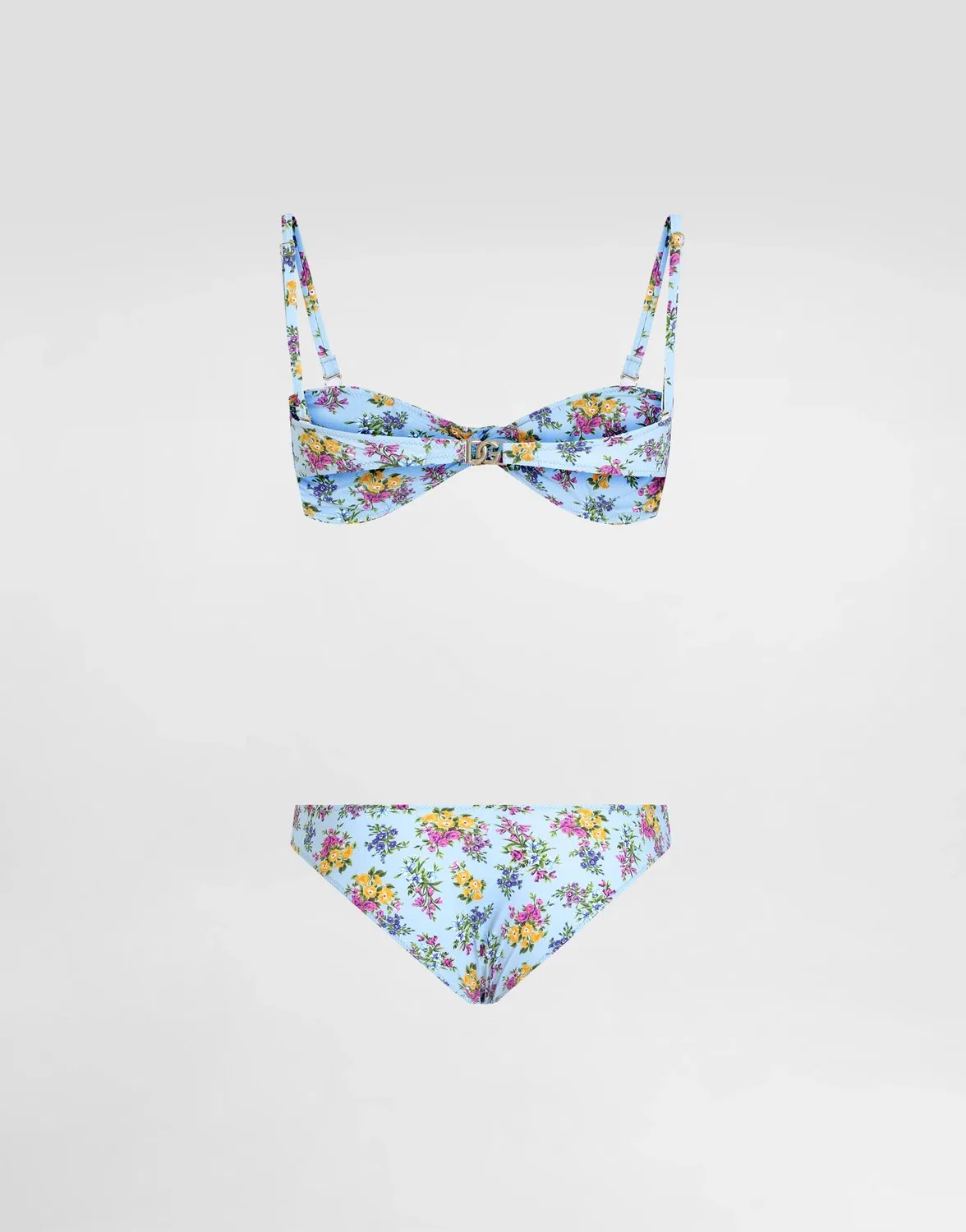 Бикини с мелким цветочным принтом Dolce & Gabbana, бежевый — фото 2