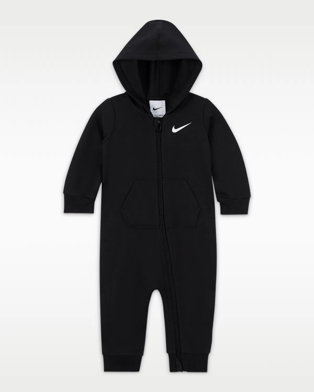 Baby (0-9M) Hooded Coverall Nike Baby Essentials, Black