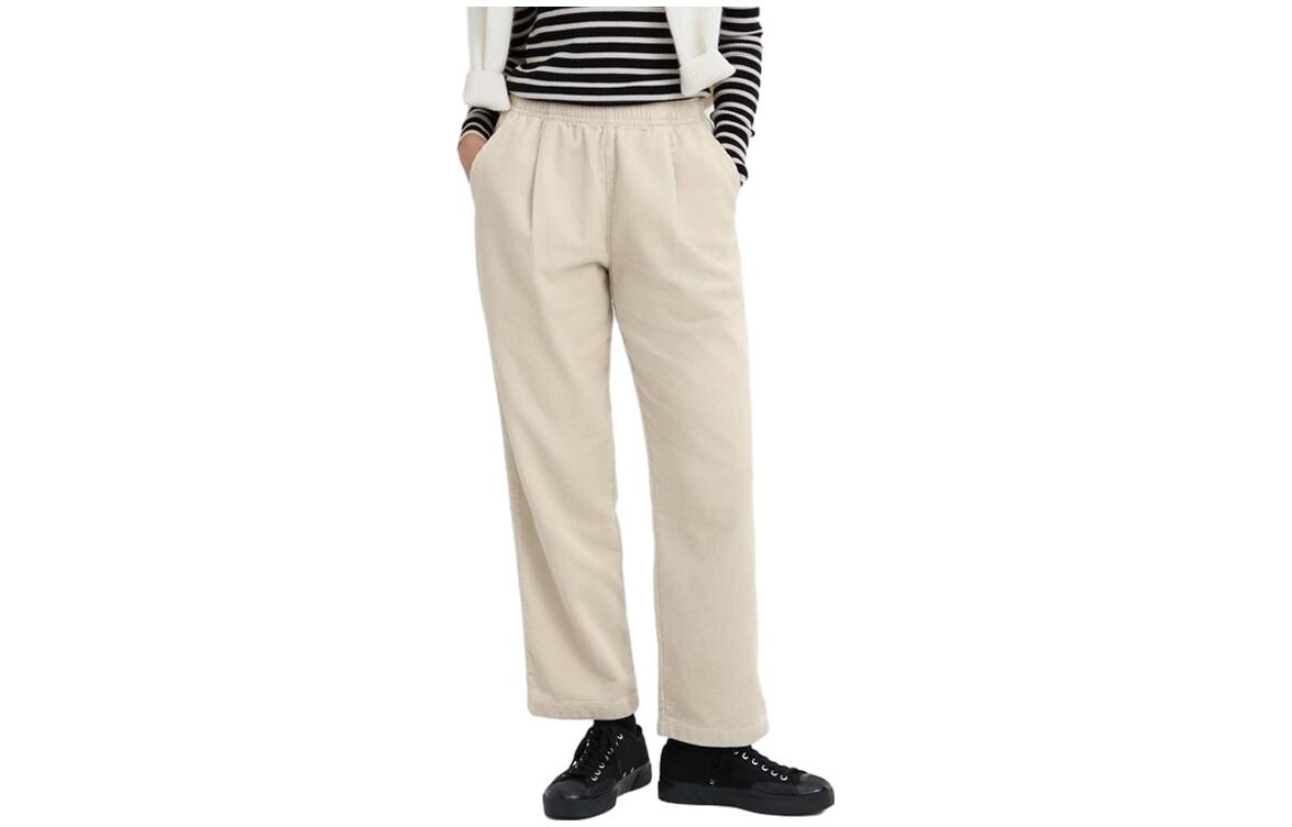 

Повседневные брюки женские светло-бежевые Uniqlo