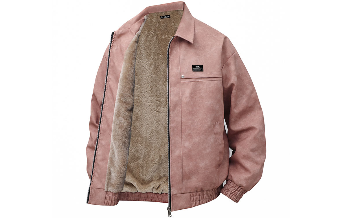 

Куртка Unisex Lapel Thickened ZIAREL, розовый[removable logo]