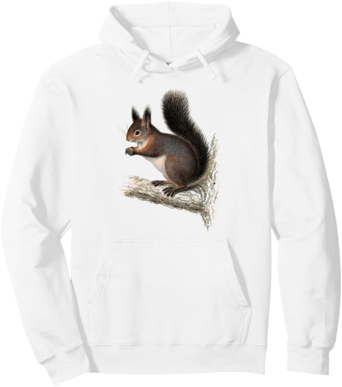 

Худи с изображением белки в стиле ретро-винтаж Squirrel Whisperer Lover, белый