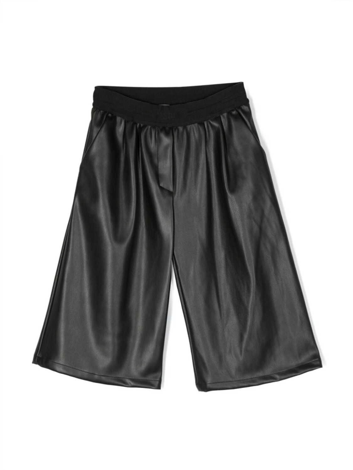 

MSGM Kids брюки с логотипом и складками, черный