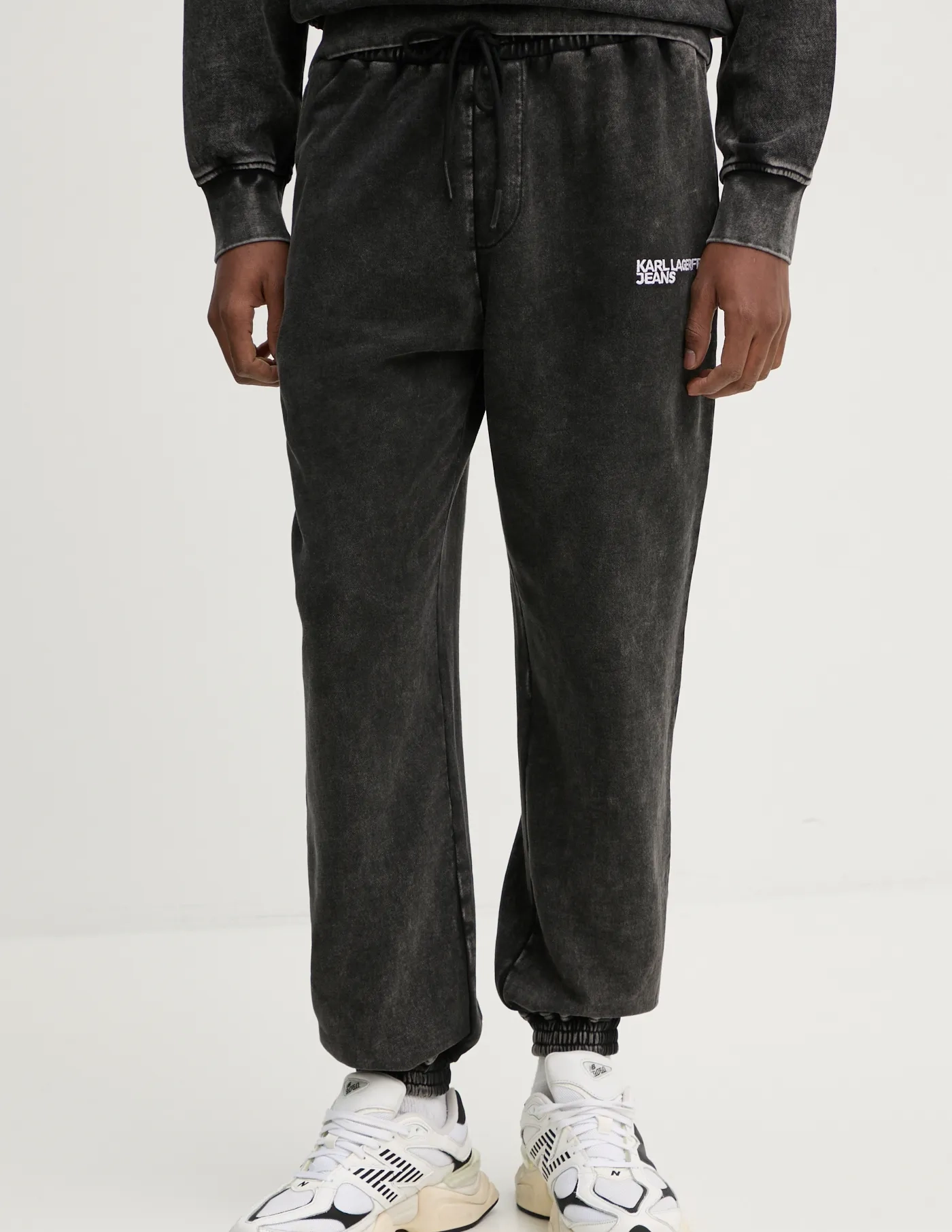 

Хлопковые спортивные штаны Karl Lagerfeld Jeans, серый