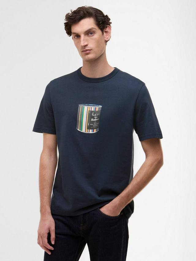 

Футболка X Paul Smith с принтом, хлопок, Regular Fit, короткий рукав Barbour, Navy