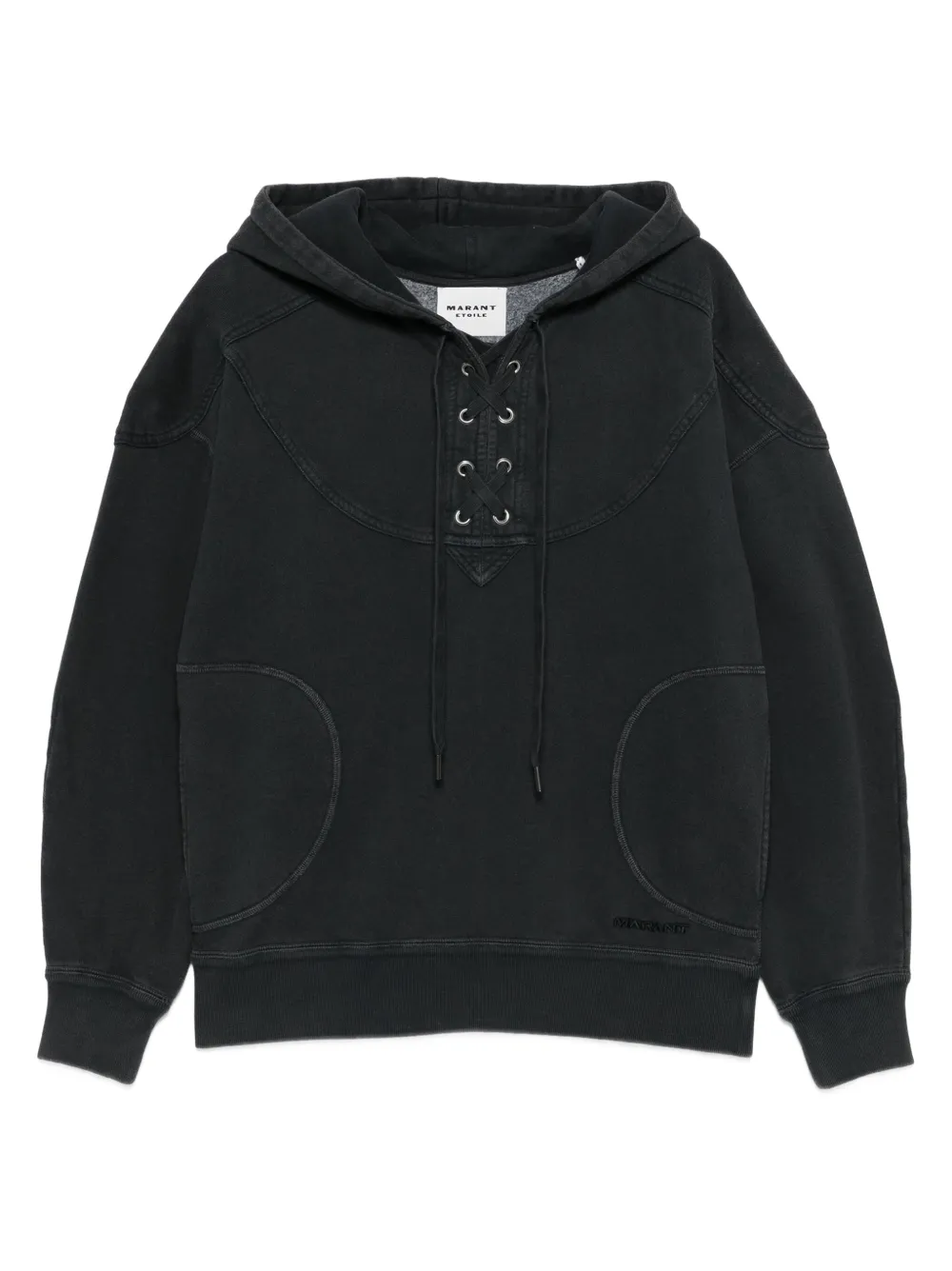 

Худи со шнуровкой MARANT ÉTOILE, черный